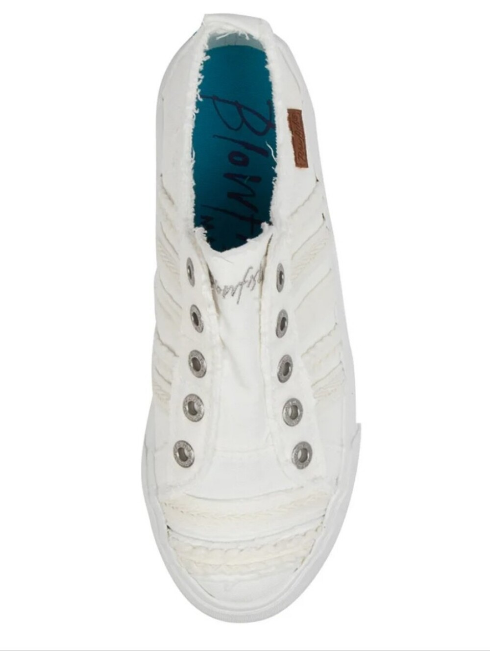 Blowfish Parlane White Canvas Sneakers Size 8.5